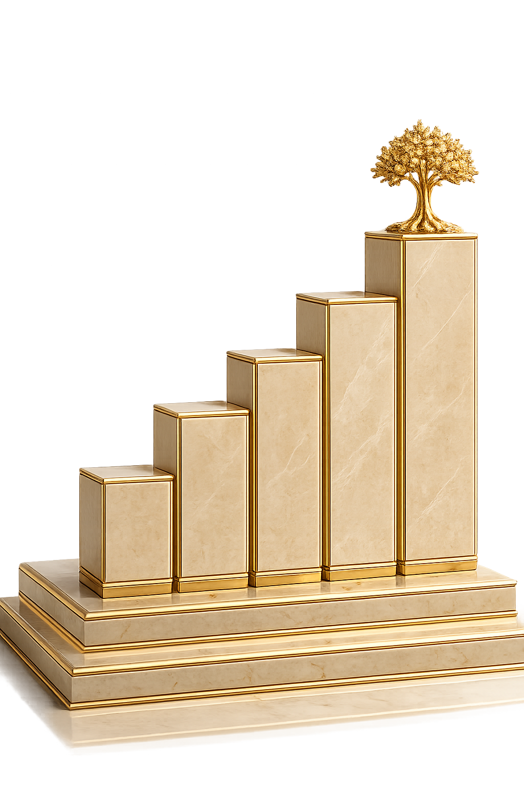 Elegant steps with clarity, strategy, growth and legacy messages